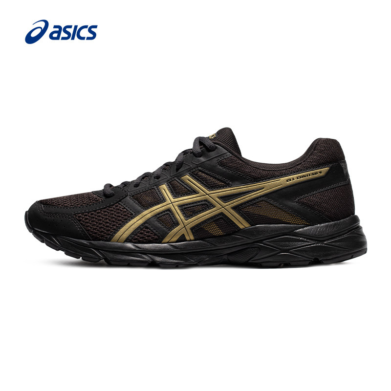 asics gel-contend 4缓震黑金男鞋 伟伦运动户外跑步鞋
