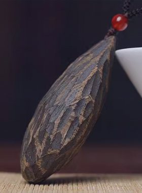 越南沉香吊坠黑油老料男女款