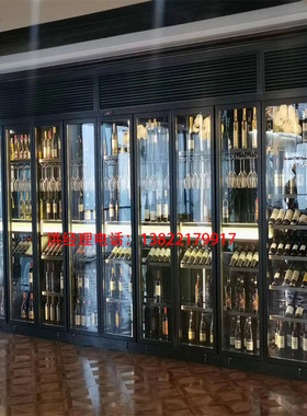 定制恒温恒湿酒柜不锈钢酒架家用地下室酒窖整装玻璃红酒展示柜