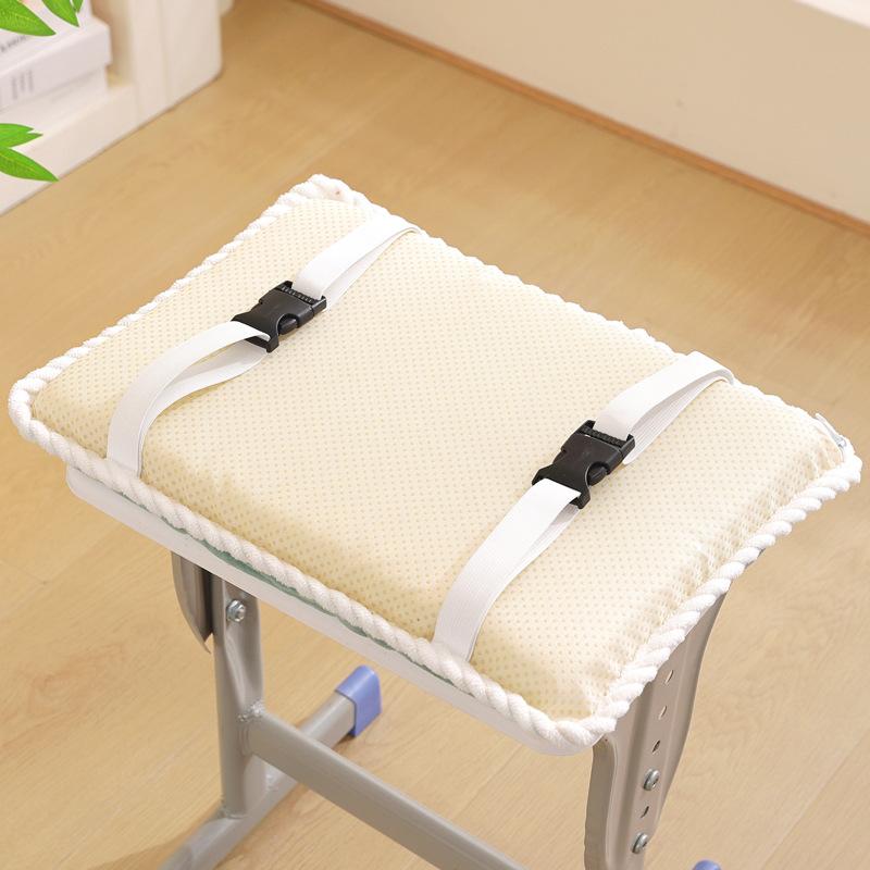 学生记忆棉坐垫教室屁股久坐不累海绵椅子垫加厚防滑凳子垫可拆洗 - 图0