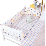 Кроватка, хлопковые бортики, хлопковое дышащее ограждение для новорожденных, детская лента для приставной кровати, защита от столкновений
