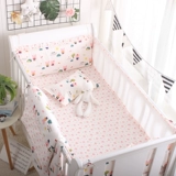 Кроватка, летние дышащие бортики, хлопковое покрывало, 3D, защита от столкновений, постельные принадлежности