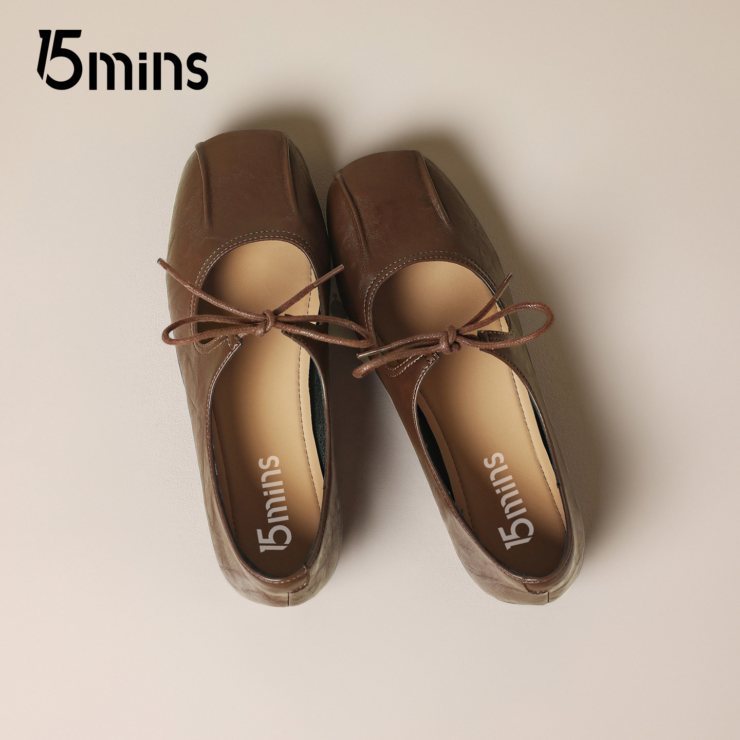 15mins法式优雅玛丽珍鞋女2026新款春季蝴蝶结软底小皮鞋浅口单鞋,淘宝优惠券,粉丝福利购,淘宝优惠卷