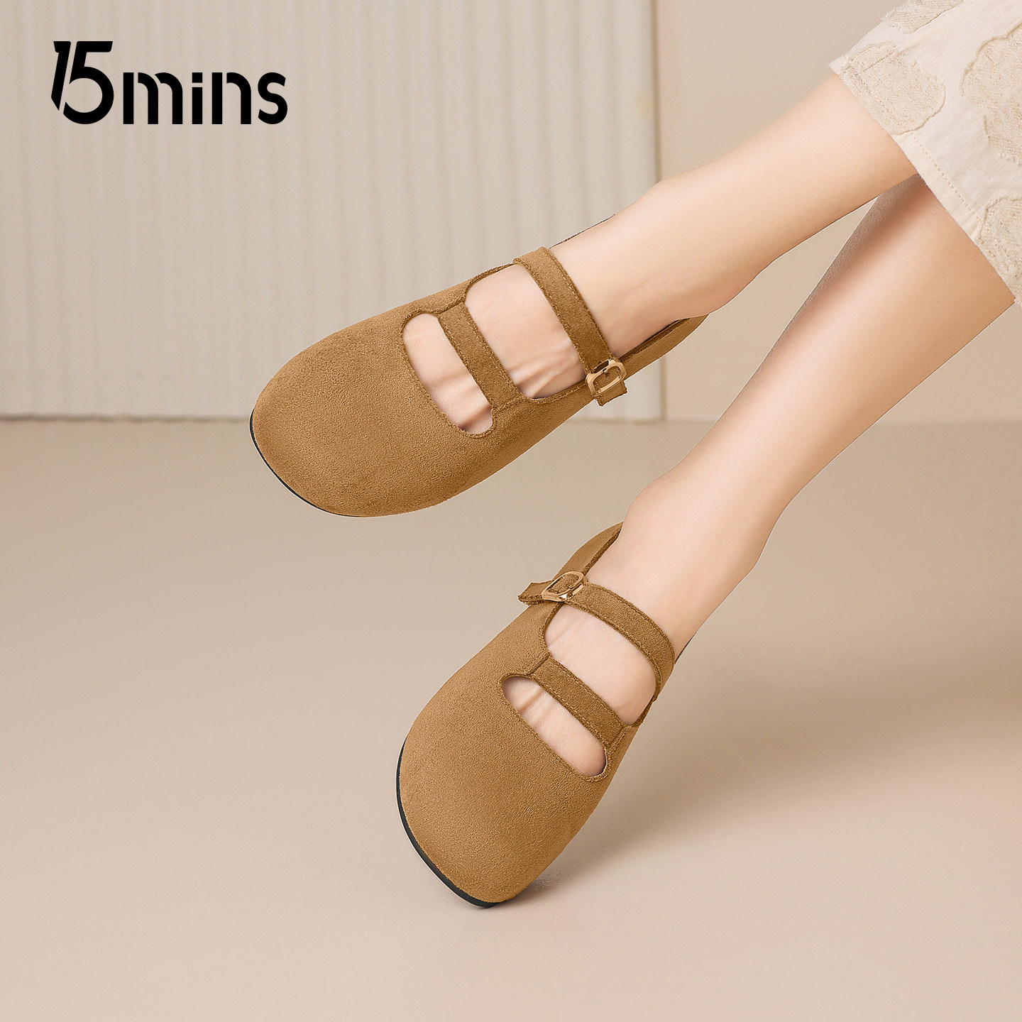 15mins法式复古芭蕾玛丽珍鞋女2026新款春季韩版舒适平底浅口单鞋,淘宝优惠券,粉丝福利购,淘宝优惠卷