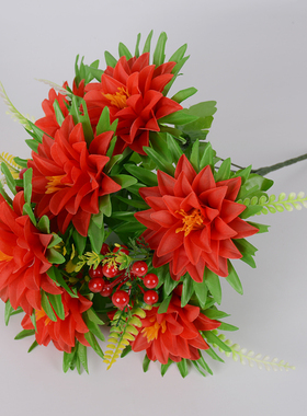 清明菊花墓地摆放厂家假花花束