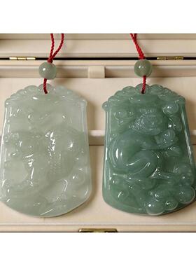 天然东陵玉十二生肖牌虎狗牛蛇猪鼠马猴吊坠挂件吉祥物项链玉石