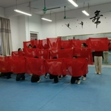 Молодежный шелковый шарф для танцев в одном стиле, шифоновый профессиональный танцевальный шарф, большой красный квадратный шарф, китайский красный ежегодный реквизит, сценический реквизит