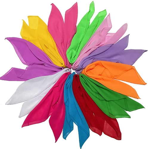 Танцевальный шелк шарф шарф маленький квадратный шарф рука