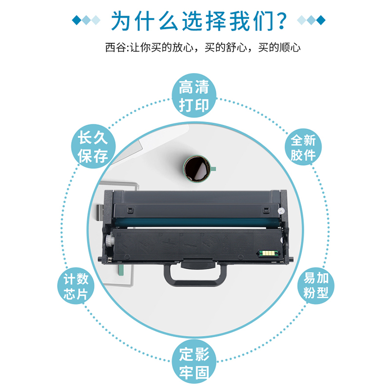 适用联想LT330SH粉盒GM336DN GM337DN G993DNT打印机硒鼓架墨盒-图1