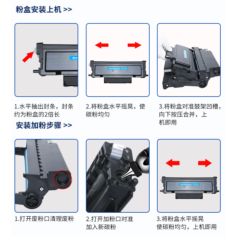 适用PanTum奔图TO-405粉盒易加粉M6863FDN P3370DN M6705DN M7205 DL-415硒鼓P3305 M7106 DO-405鼓组件-图1