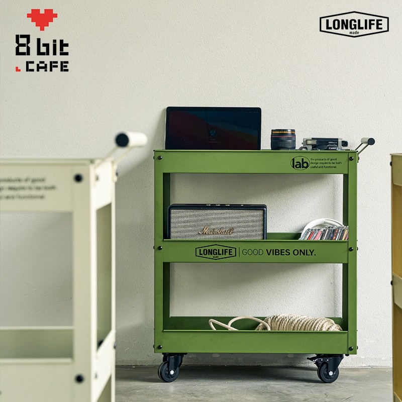 longlife小推车工业风轻奢收纳咖啡厅客厅绿植书本零食移动置物架,淘宝优惠券,粉丝福利购,淘宝优惠卷