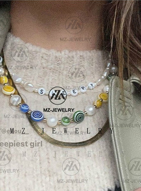 欧美eliou童趣甜甜圈淡水珍珠