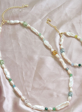 小众巴洛克异形玻璃天然珍珠