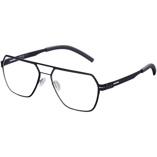 无螺丝眼镜框架金银黑色宽脸男超轻时尚方形弹性近视散光配镜CT08 - 图3