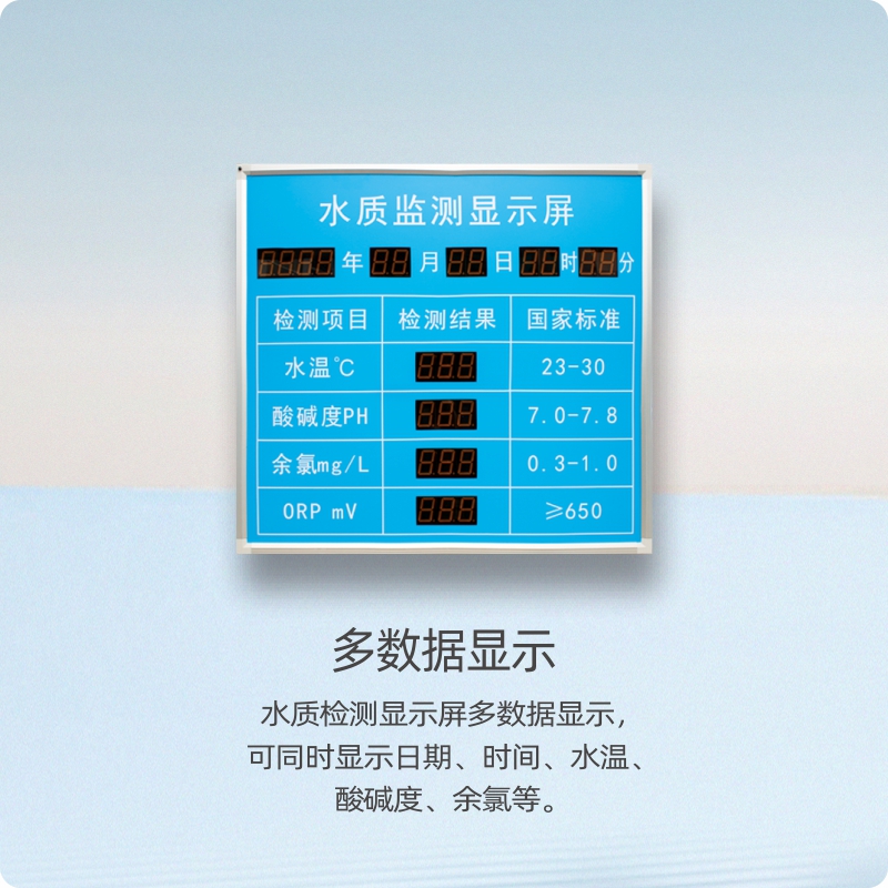泳池设备 监测设备 水质监测显示屏 泳池室内室外显示屏 - 图1