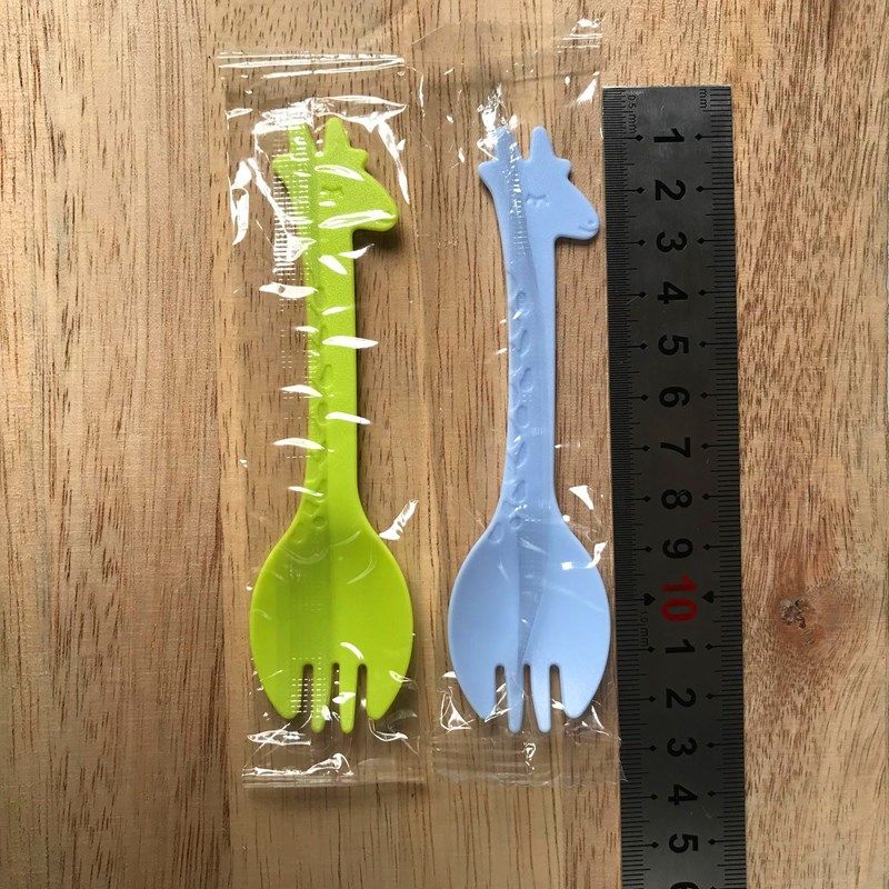 一次性勺子独立包装蛋糕冰淇淋创意卡通彩色家用塑料甜品水果叉勺,淘宝优惠券,粉丝福利购,淘宝优惠卷