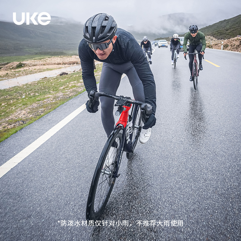 UKE骑行服男抓绒防寒保暖长袖秋冬防泼水户外公路自行车外套逐影