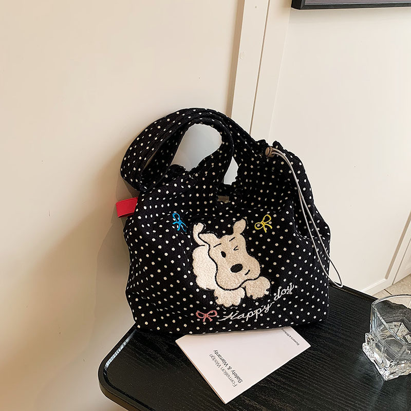 大容量托特包包女2025新款可爱小熊帆布包百搭学生上课通勤单肩包,淘宝优惠券,粉丝福利购,淘宝优惠卷