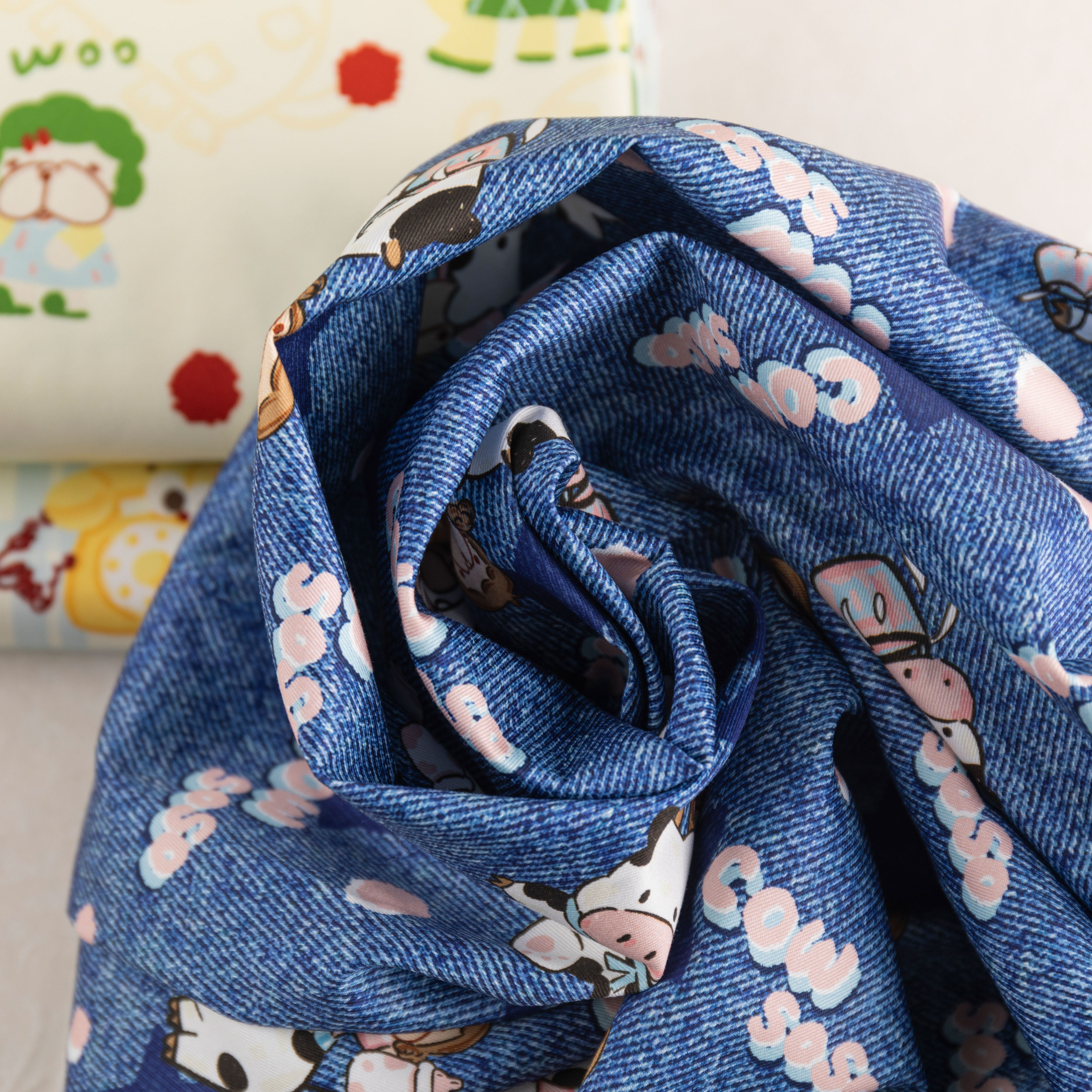 清仓2 BooBoo 纯棉薄纱卡斜纹 柔软衬衫连衣裙可爱卡通手工布料,淘宝优惠券,粉丝福利购,淘宝优惠卷