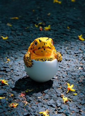 捣捣蛋不倒翁红黄东箱龟周边手办模型潮玩摆件龟龟3D打印全手绘