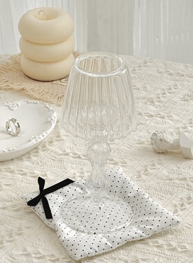 法式复古玻璃台灯ins风小众设计感装饰搭配拍照摄影道具摆件背景