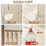 Силиконовый шпательный шпатель -Fry, лопата, домашний нежичный горшок специальный набор, высокая температура -резистентная жаркая ложка ложка ложки дровяная ручка