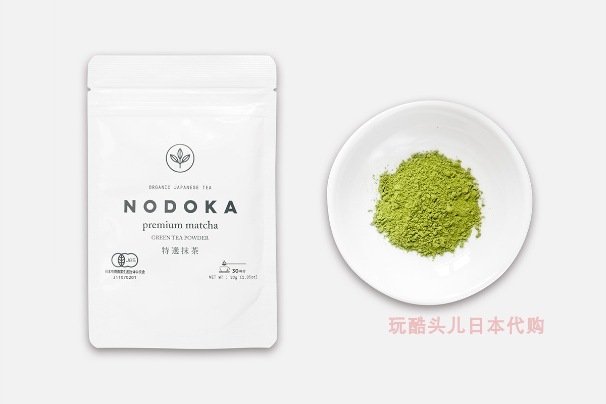 现货日本NODOKA煎茶特选100%无农药高山抹茶粉冲饮抹茶五十铃粉 - 图2