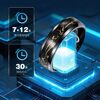 AliExpress European and American stainless steel inlaid gold foil ring blood oxygen heart rate exercise pedometer sleep smart ring