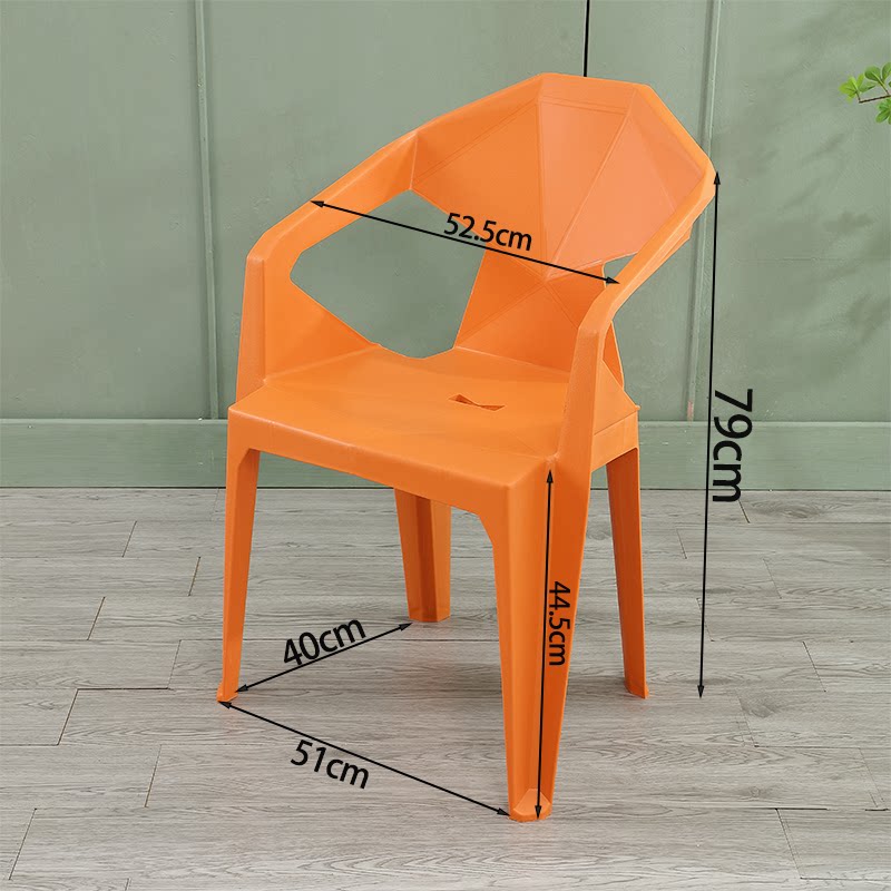 现代简约加厚塑料靠背椅子家用沙滩椅夜市烧烤啤酒摊