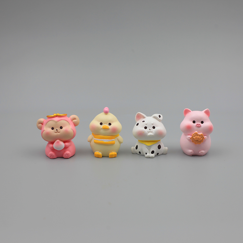 可爱十二生肖办公室电脑工位搭子桌面小摆件儿童书柜车载装饰用品,淘宝优惠券,粉丝福利购,淘宝优惠卷