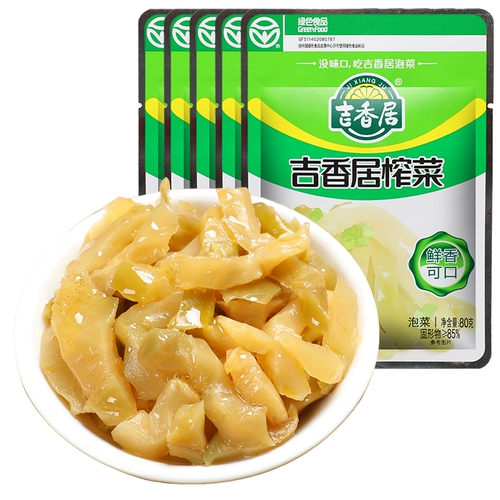 吉香居 Мяговые овощи Сычуань Кимчи маринованные овощи под едой, хрустящая горчица, вкусное блюдо, блюдо, соус, кимчи, кимчи