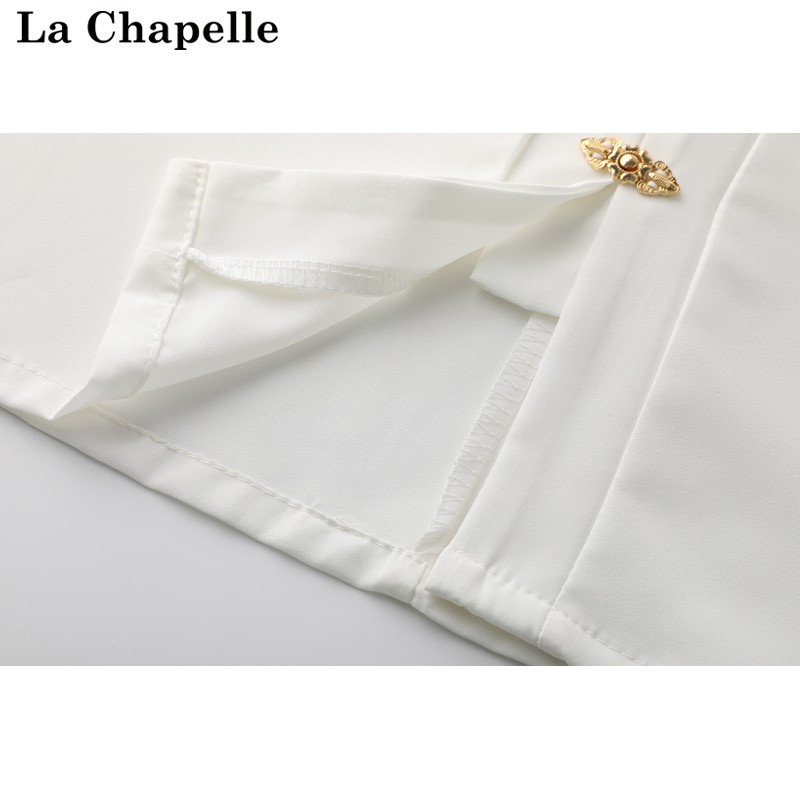 拉夏贝尔/La Chapelle新中式汉服改良国风立领刺绣衬衫复古上衣女 - 图2