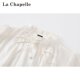 La Chapelle / La Chapelle ໃນລະດູໃບໄມ້ປົ່ງໃຫມ່ໃນແບບສາວແບບຝຣັ່ງ commuting lace-up temperament shirt top for women