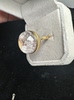 Pure natural ghost ring, 925 silver inlaid with live mouth, stone size 17*19mm, weight 9.8 grams, fidelity
