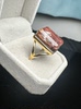 Pure natural ghost ring, 925 silver inlaid with live mouth, stone size 16*19mm, weight 10.1 grams, fidelity