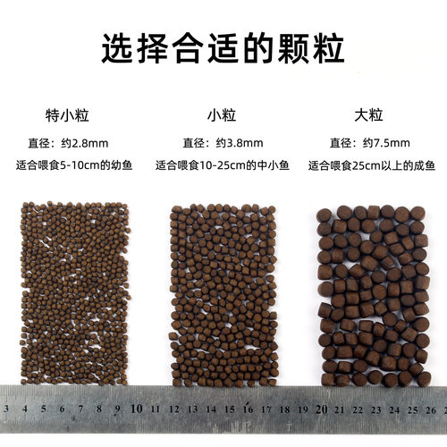统一锦鲤鱼饲料正品黑统一锦鲤鱼食主食育成增色金鱼鱼食锦鲤鱼粮 - 图1