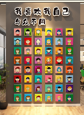 我有一颗苹果布置装饰画室机构美术教室100个幼儿园主题墙面环创