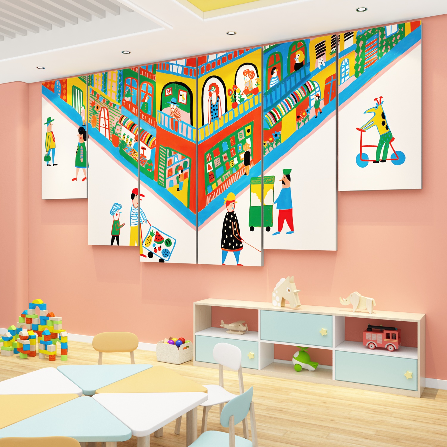 幼儿园环创主题成品托管班级布置教室装饰机构中心形象文化墙面贴