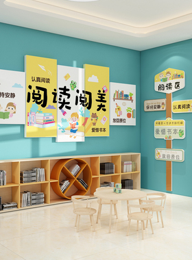 儿童图书角布置装饰画