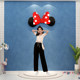 Clothing store check-in and layout supplies photo props wall stickers