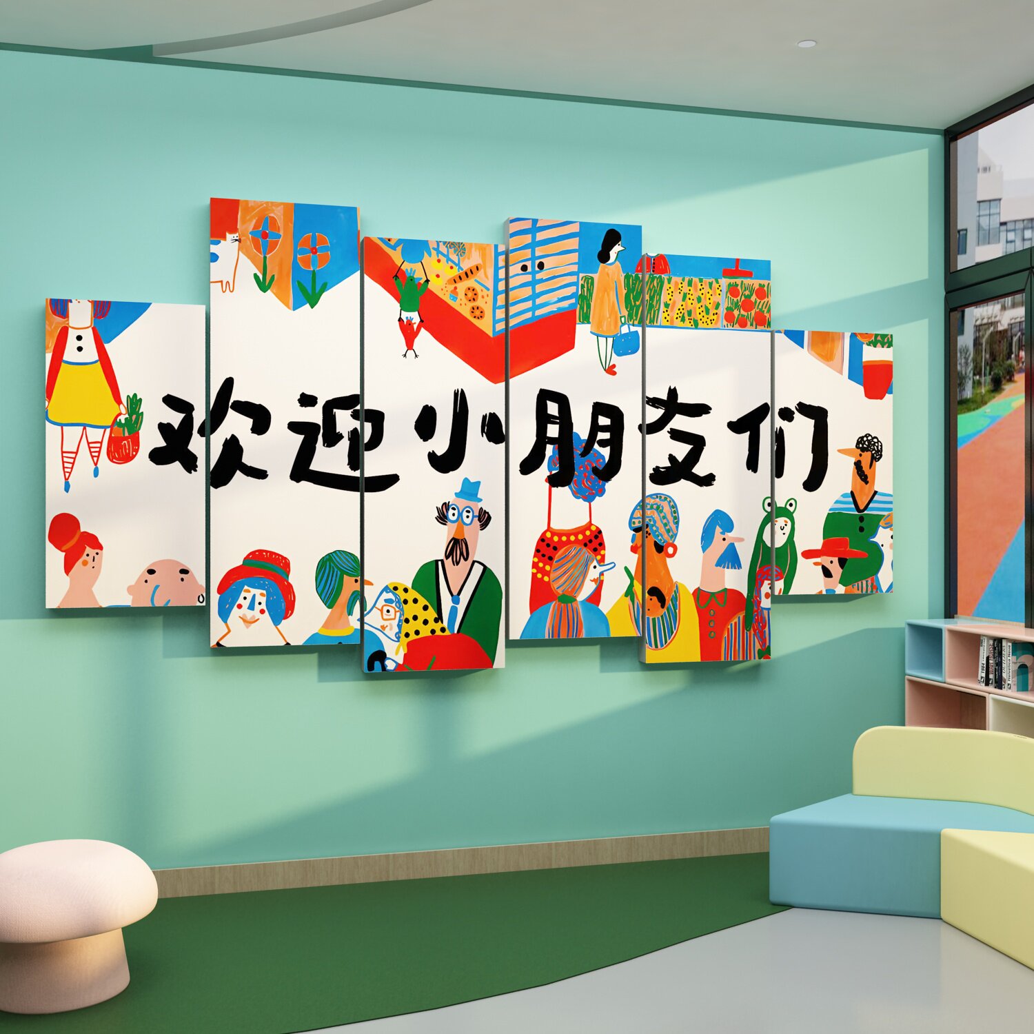 幼儿园环创主题成品托管班级布置教室装饰机构中心形象文化墙面贴