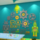 Classroom layout environmental innovation theme training institution wall stickers