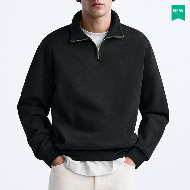 柜299！秋季新品男装半高领长袖卫衣男士简约套头衫6462333 819,淘宝优惠券,粉丝福利购,淘宝优惠卷