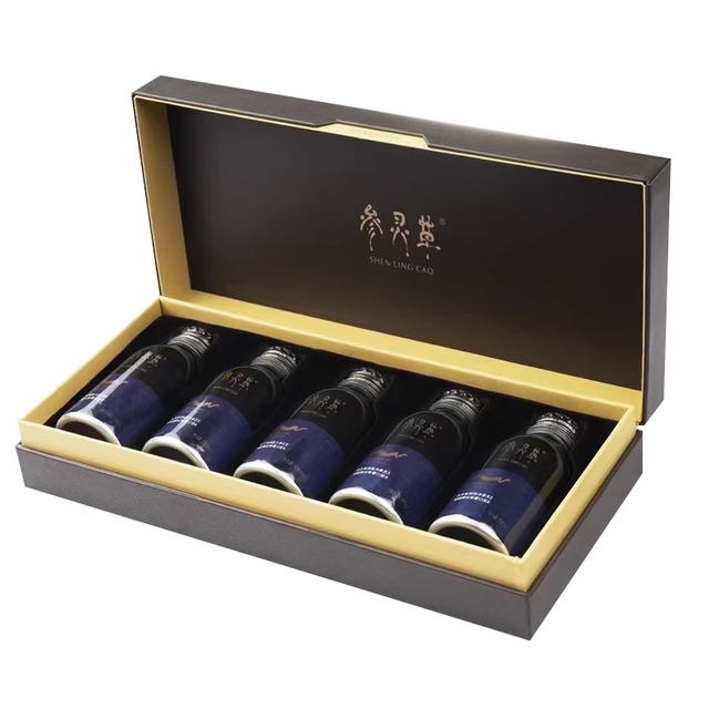 Jiangzhong Ginseng Lingcao American Ginseng Ganoderma Oral Liquid Gift Box Cordyceps Sinensis ເສີມພູມຕ້ານທານຂອງປະທານແຫ່ງ SF ຂອງແທ້