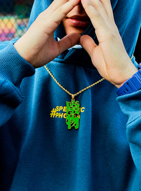 潮牌文字欧美街头嘻哈项链女百搭