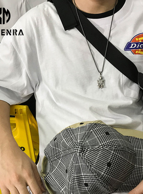 韩版ins港风项链男潮女宇航员