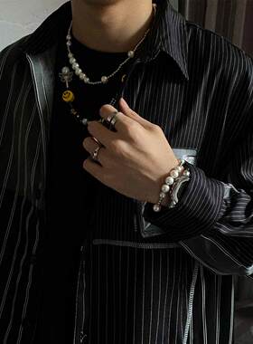 卡门王一博同款潮牌男女珍珠手链