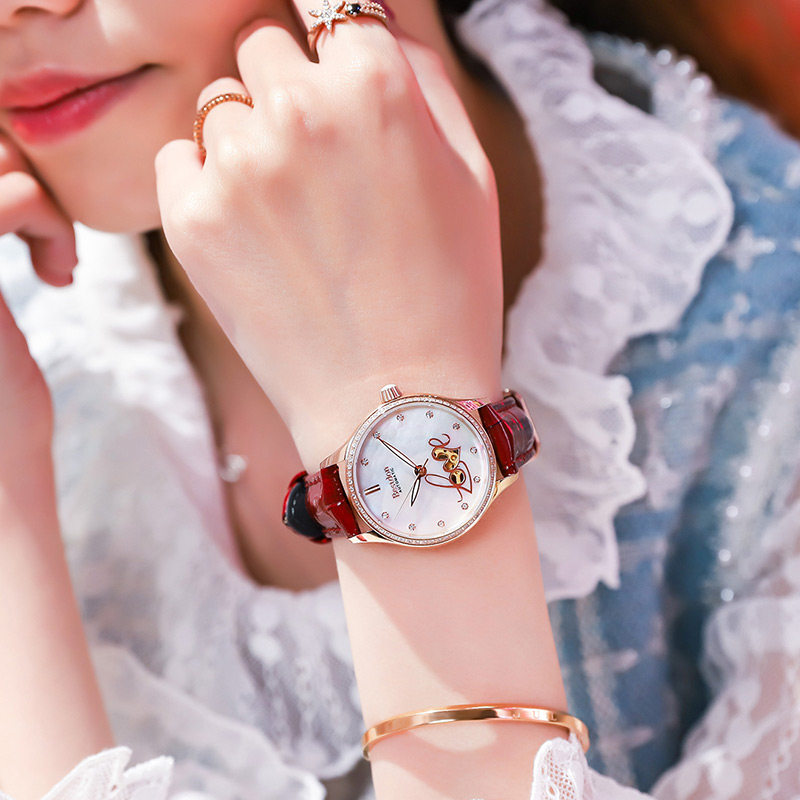 邦顿女士女款时尚简约大方全机械表 邦顿手表国产腕表