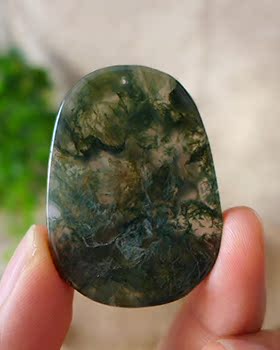 纯天然水草玛瑙雕刻挂件吊坠新品