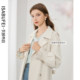Retro commuter temperament windbreaker jacket is elegant and retro
